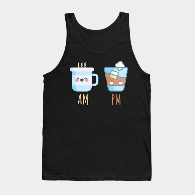 AM PM Whiskey. Tank Top by lakokakr